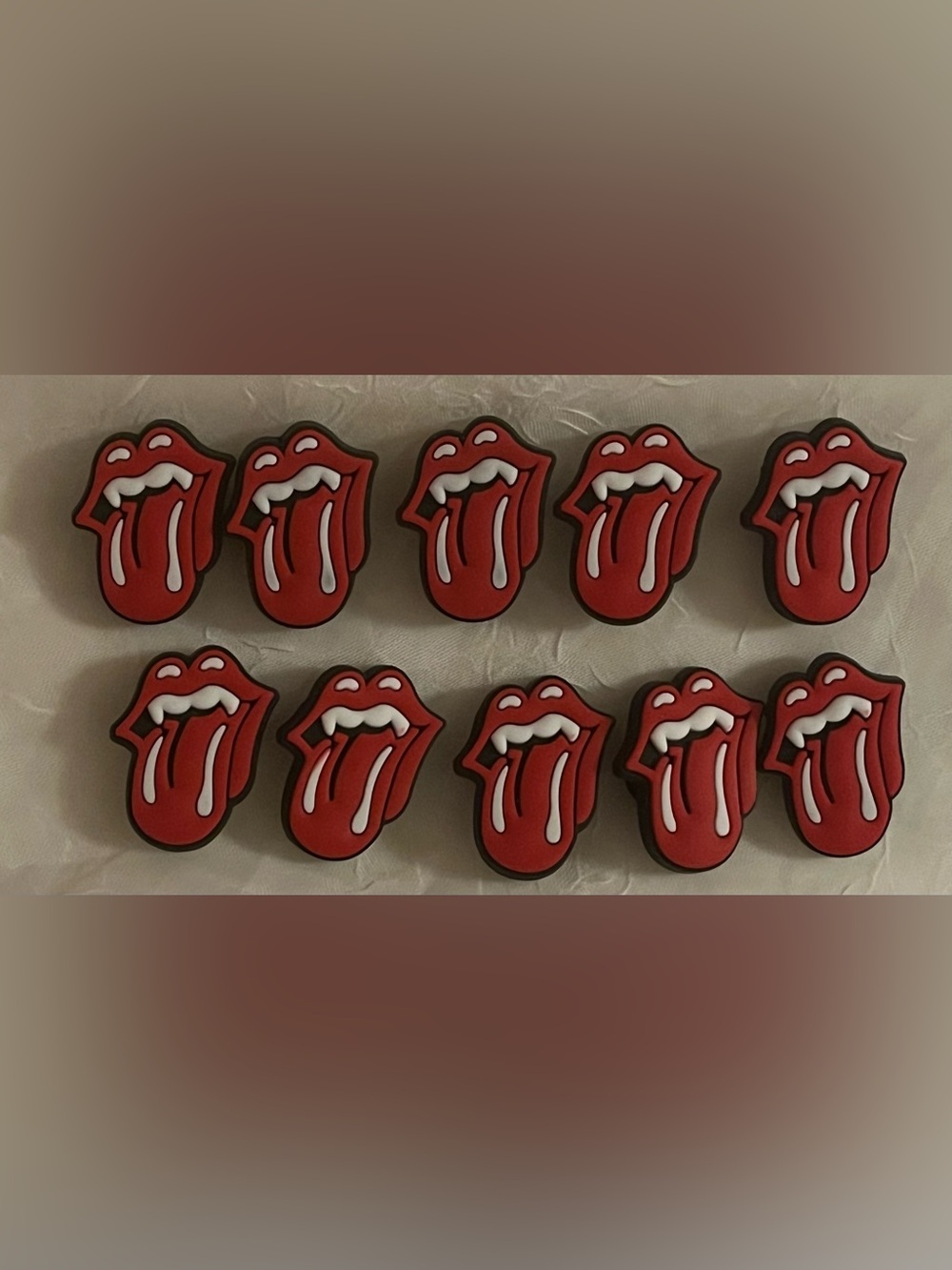 Rolling Stones Crocs Jibitz - Set of 10